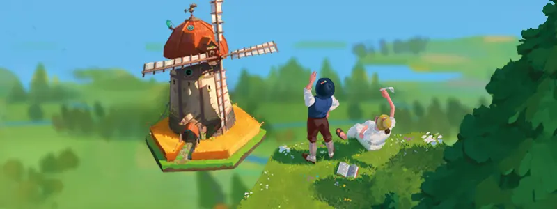 Spielevorstellung & Interview mit Toukana Interactive Grafik des Brettspiels Dorfromantik - Das Brettspiel