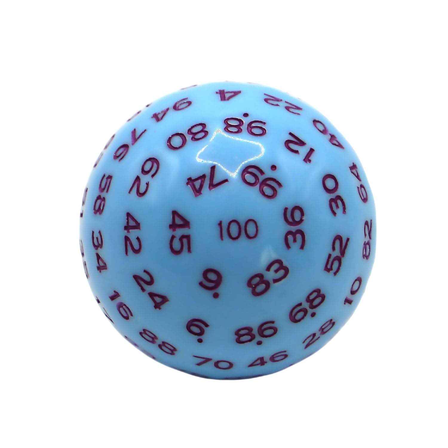 Würfel D100 Lightblue/ Purple
