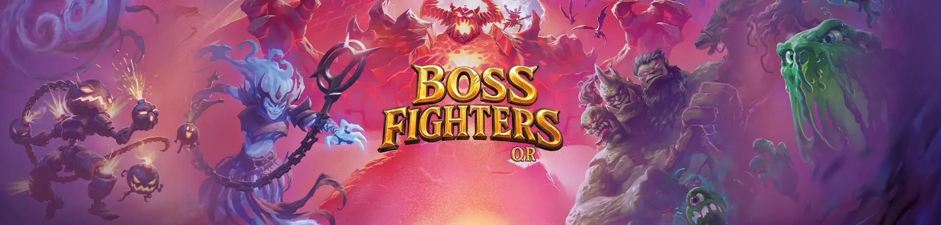 Boss Fighters QR Brettspiel Illustrationen