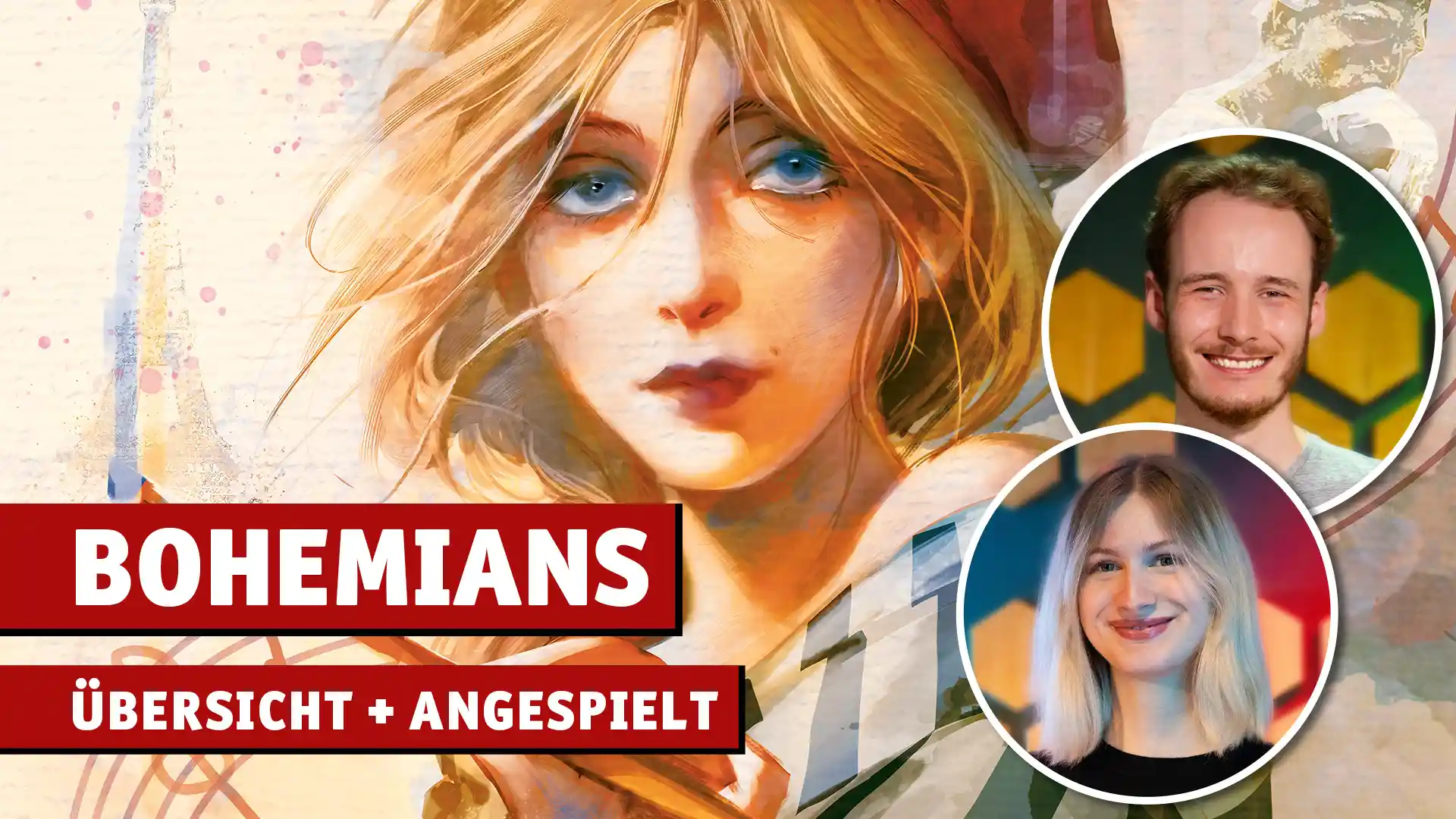 Thumbnail für Übersichtsvideo zum Brettspiel Bohemians