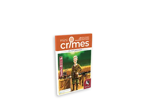 MiniCrimes – Zu tief gegraben Produktgrafik des Krimispiels MiniCrimes - Zu tief gegraben