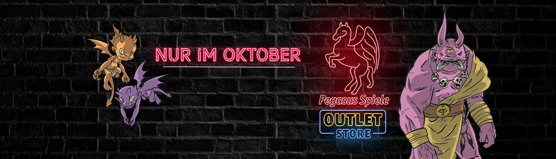 Nur im Oktober im Pegasus Spiele Outlet-Store