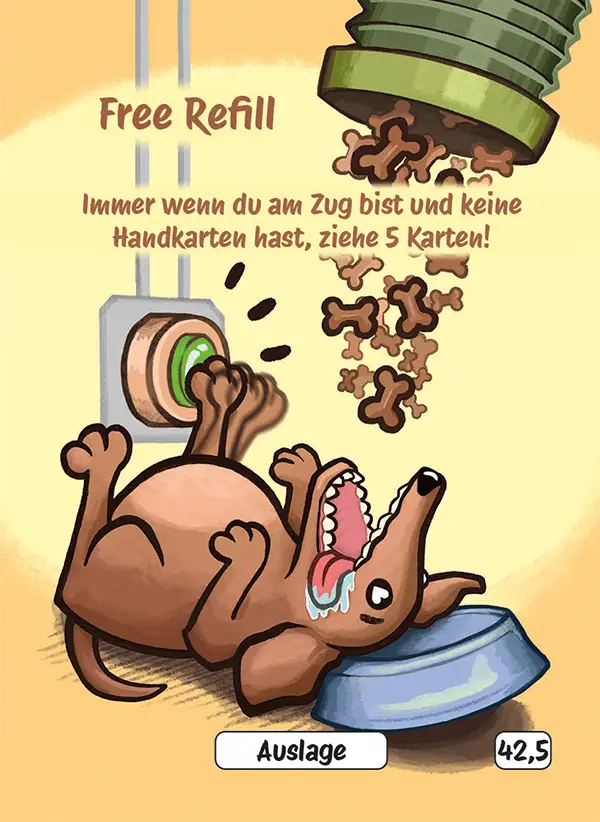 Karte 42,5 des Kartenspiels FERTIG ICH HABE