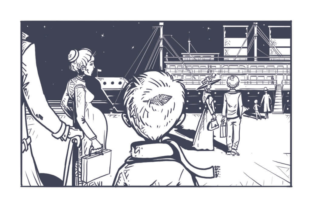 Grafik aus dem Spiel Der rote Faden – Im Schatten des Tigers, Hafen