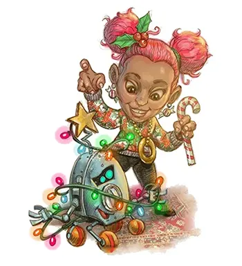 Das Maskottchen des Ringboten Magazins Rhonda