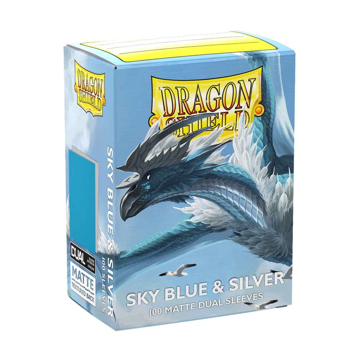 Dragon Shield: Matte – Dual Sky Blue & Silver(100)