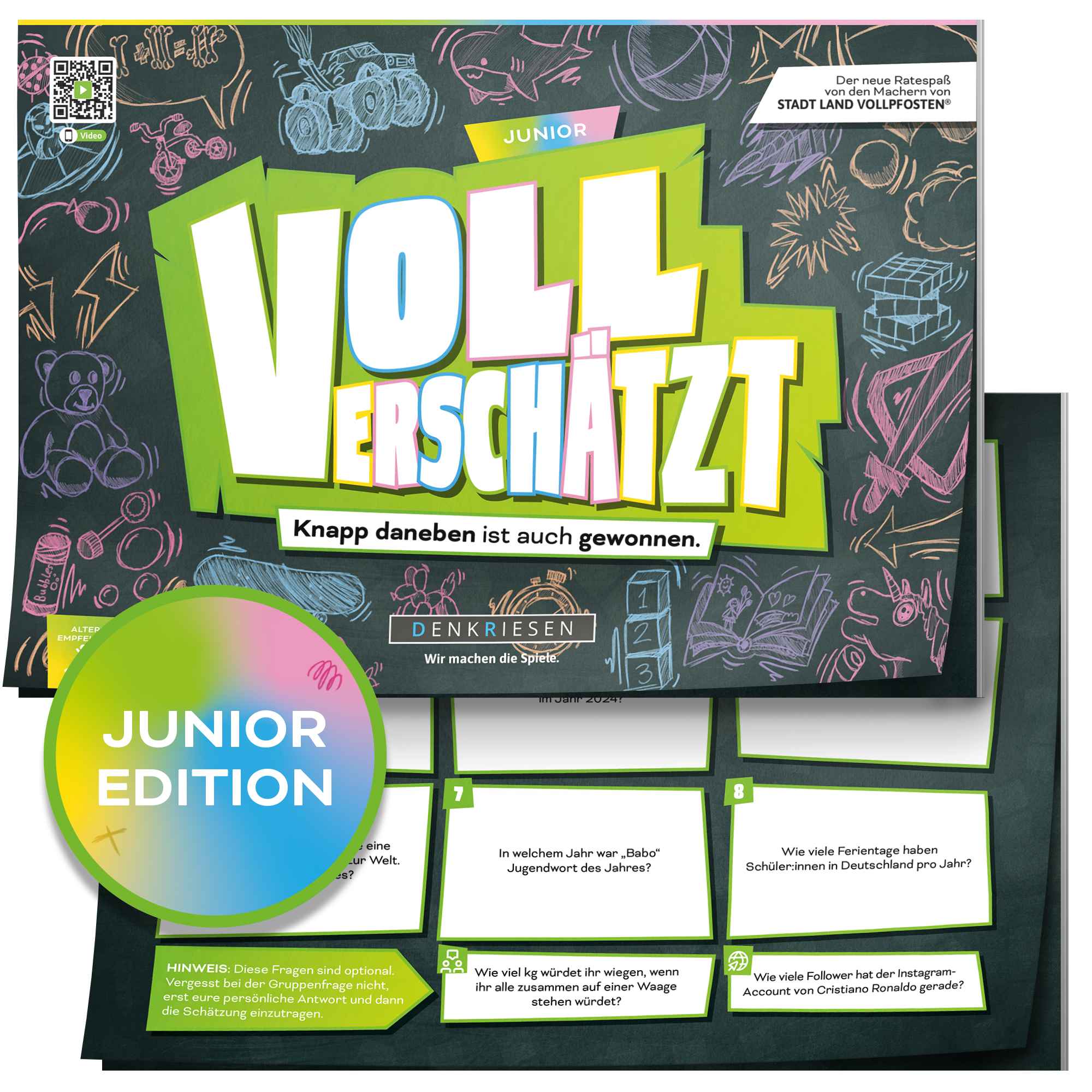 VOLL VERSCHÄTZT!  Junior Edition  –  Knapp daneben ist auch gewonnen