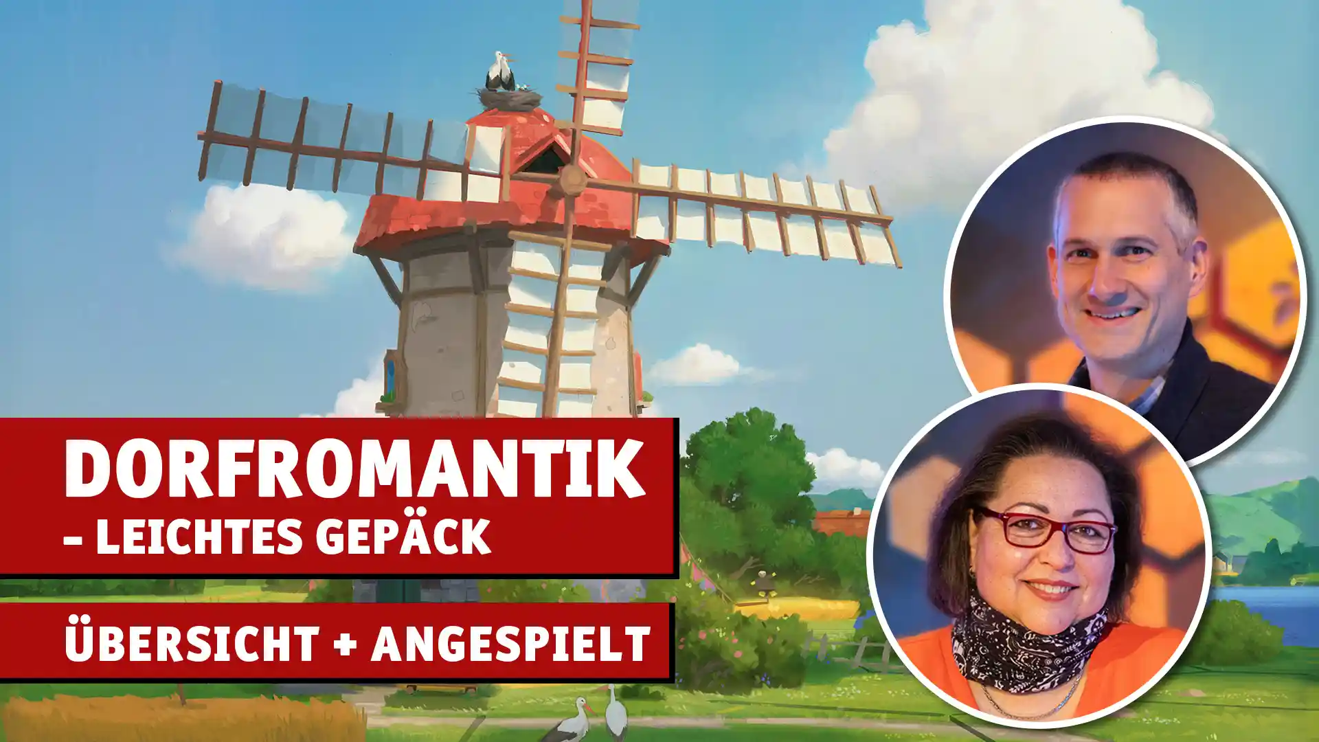 Thumbnail für Übersichtsvideo zum Brettspiel Dorfromantik - Leichtes Gepäck
