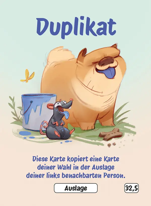 Karte 32,5 des Kartenspiels FERTIG ICH HABE