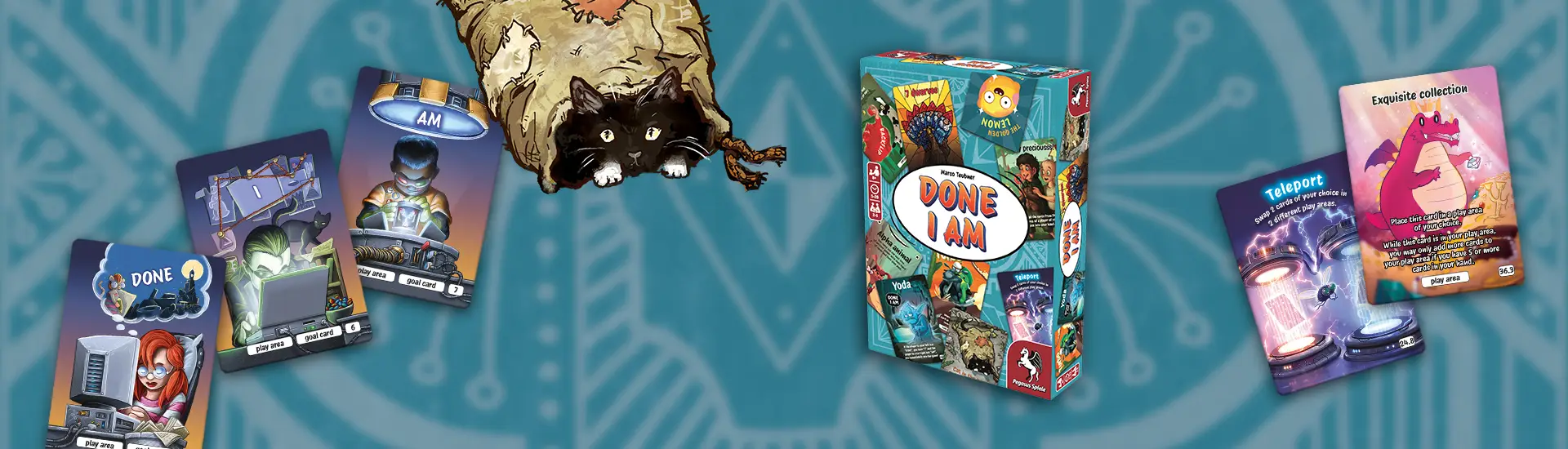 Read more Product Image and Illustrations of the Card game DONE I AM