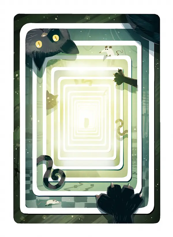 Illustrationen der Karte 22,5 des Kartenspiels FERTIG ICH HABE