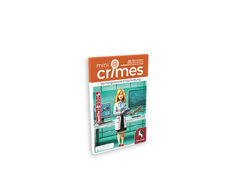 MiniCrimes – Verhängnisvolle Entscheidung Produktgrafik des Krimispiels MiniCrimes - Verhängnisvolle Entscheidung