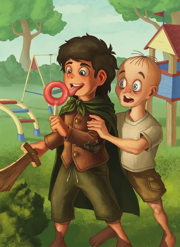 Illustrationen der Karte 21,5 des Kartenspiels FERTIG ICH HABE