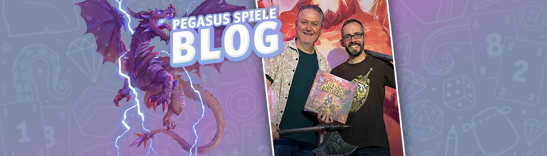 Mehr lesen Brettspielautoren Michael Palm & Lukas Zach mit ihrem Spiel Boss Fighters QR
