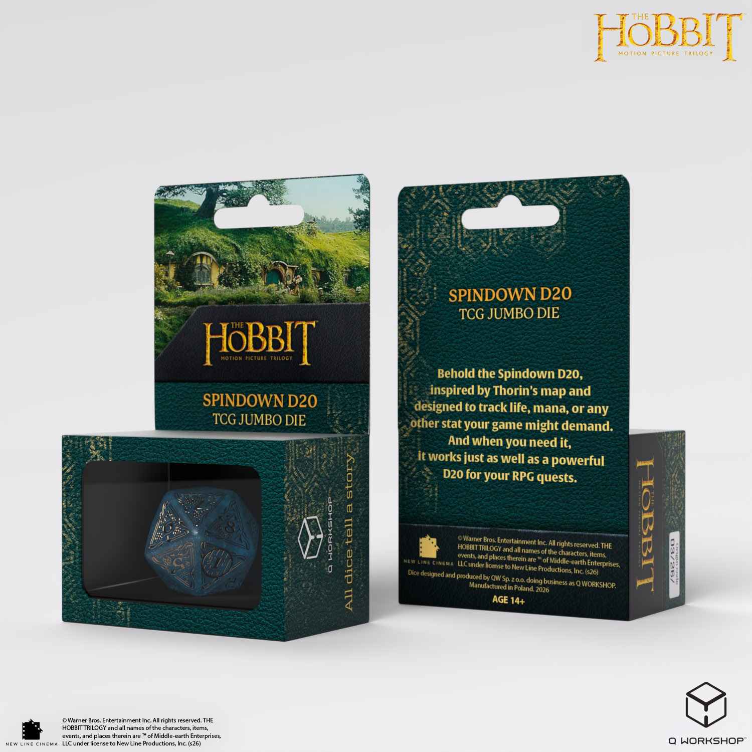 The Hobbit Spindown D20 - Aether TCG Jumbo Die