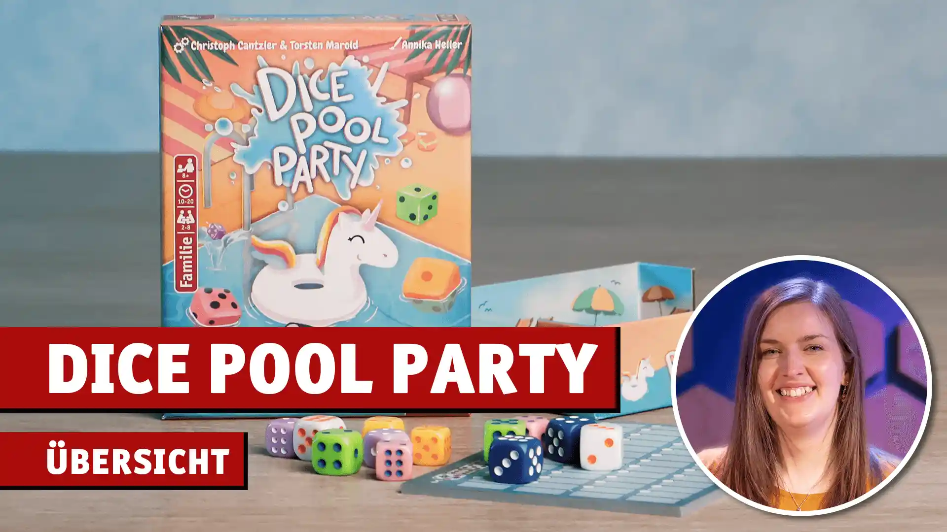 Thumbnail für Übersichtsvideo zum Würfelspiel Dice Pool Party