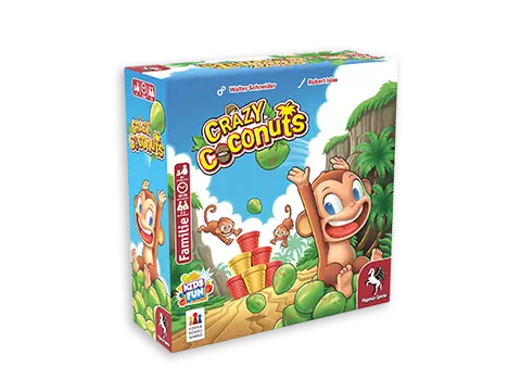 Produktgrafik des Brettspiels Crazy Coconuts