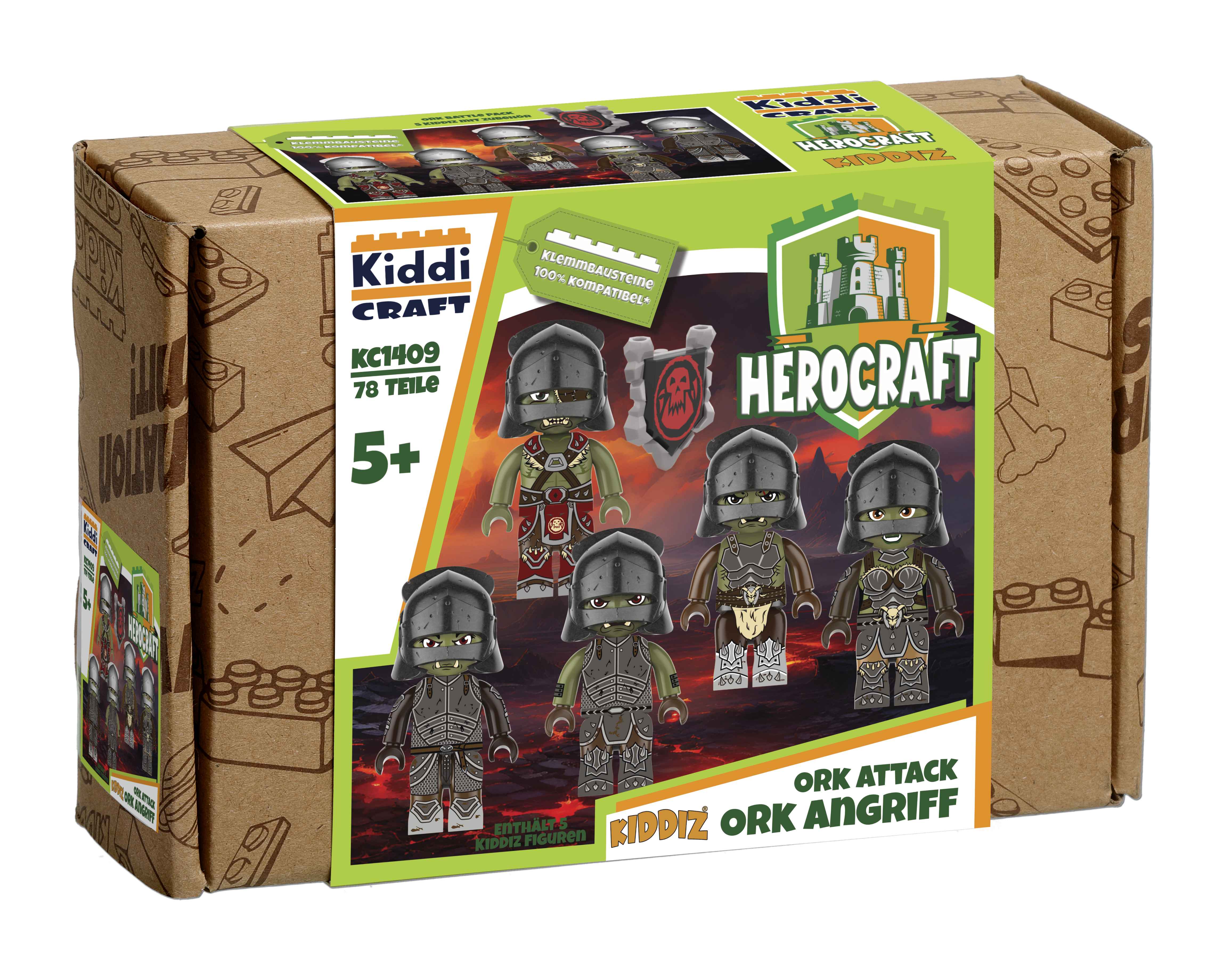 Herocraft KIDDIZ Figuren-Pack: Ork Angriff
