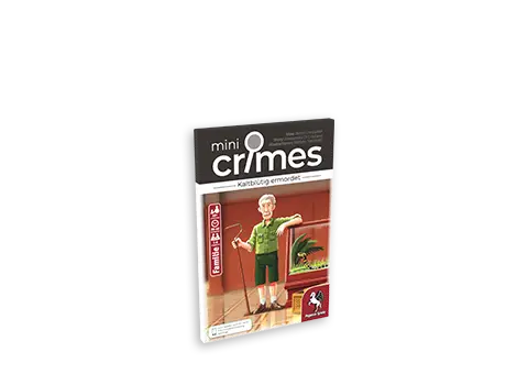 MiniCrimes – Kaltblütig ermordet Produktgrafik des Krimispiels MiniCrimes – Kaltblütig ermordet