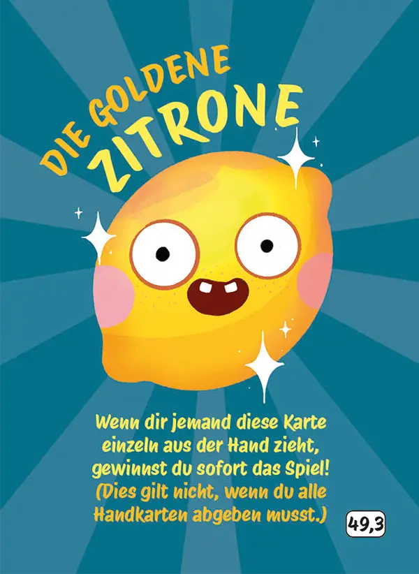 Karte 49,3 des Kartenspiels FERTIG ICH HABE