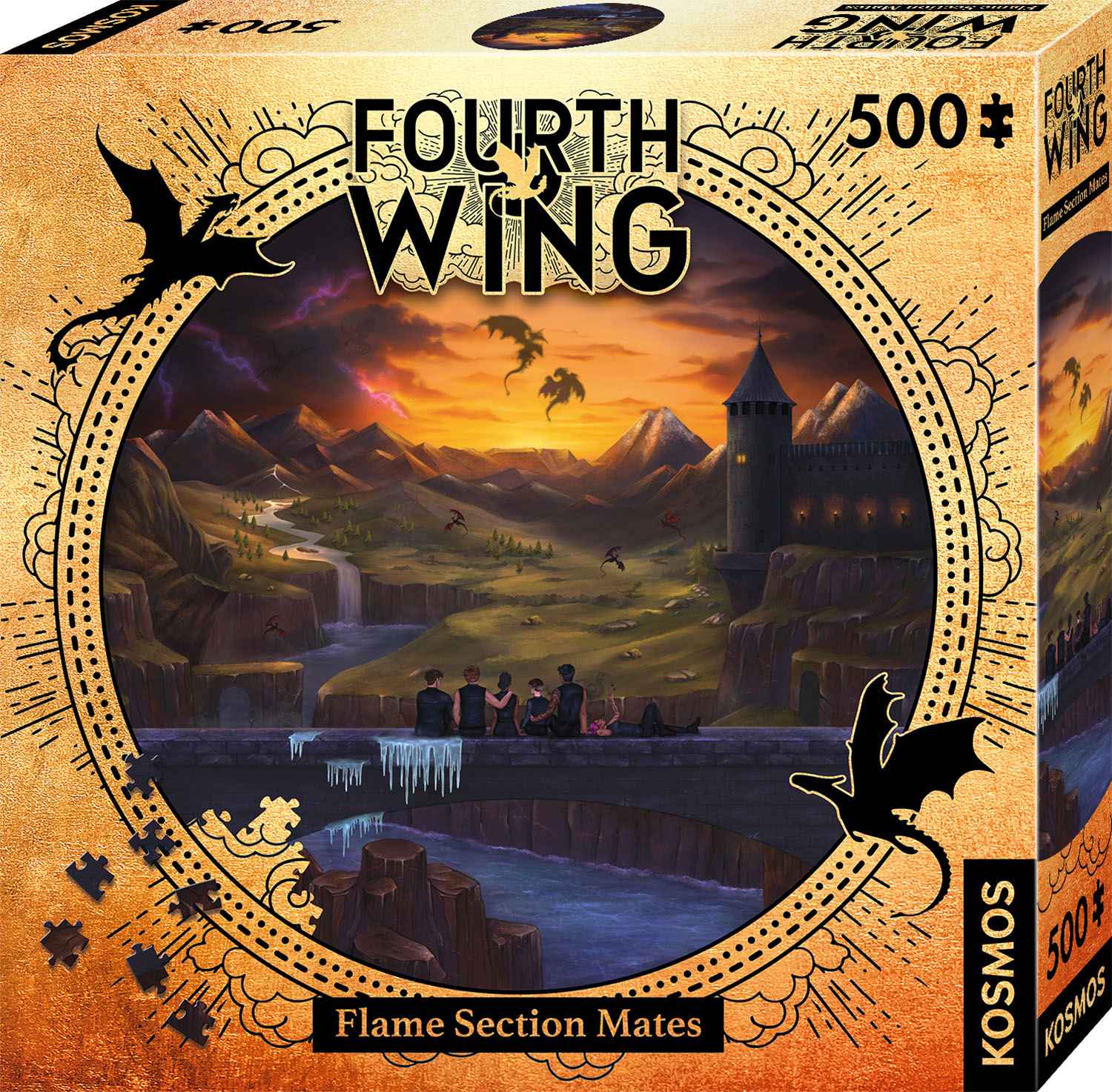 Puzzle: Fourth Wing – Flame Section Mates (500 Teile)