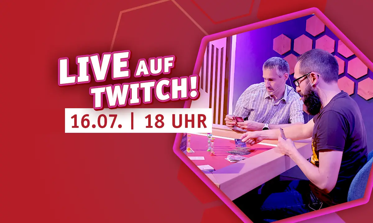 Live auf Twitch am 16.7. um 18 Uhr