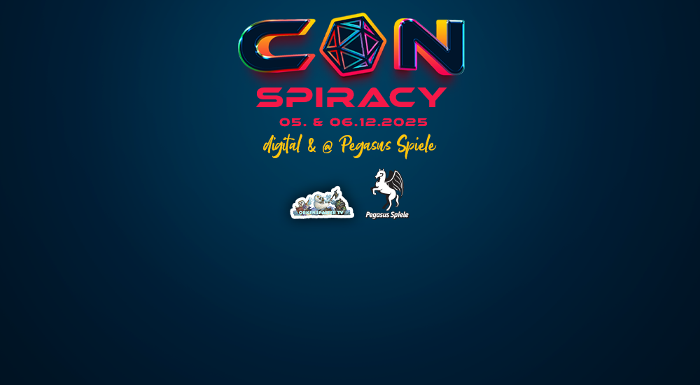 CONspiracy am 5. und 6. Dezember digital und @ Pegasus Spiele