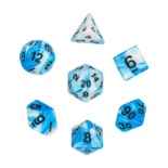 Würfelset mehrfarbig: Frosted Lake ( blau/weiß)(7)
