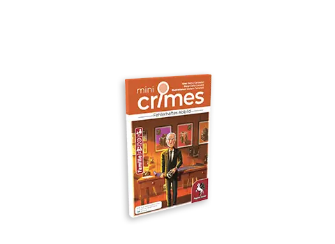 MiniCrimes – Fehlerhaftes Abbild Produktgrafik des Krimispiels MiniCrimes - Fehlerhaftes Abbild