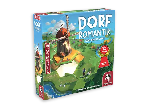2024-2021 Produktgrafik des Brettspiels Dorfromantik - Das Brettspiel