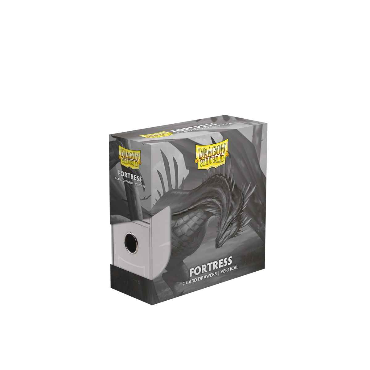 Dragon Shield: Fortress Card Drawers – 2- Vertical – White