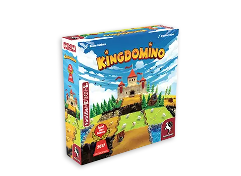 Produktgrafik des Brettspiels Kingdomino Neuausgabe