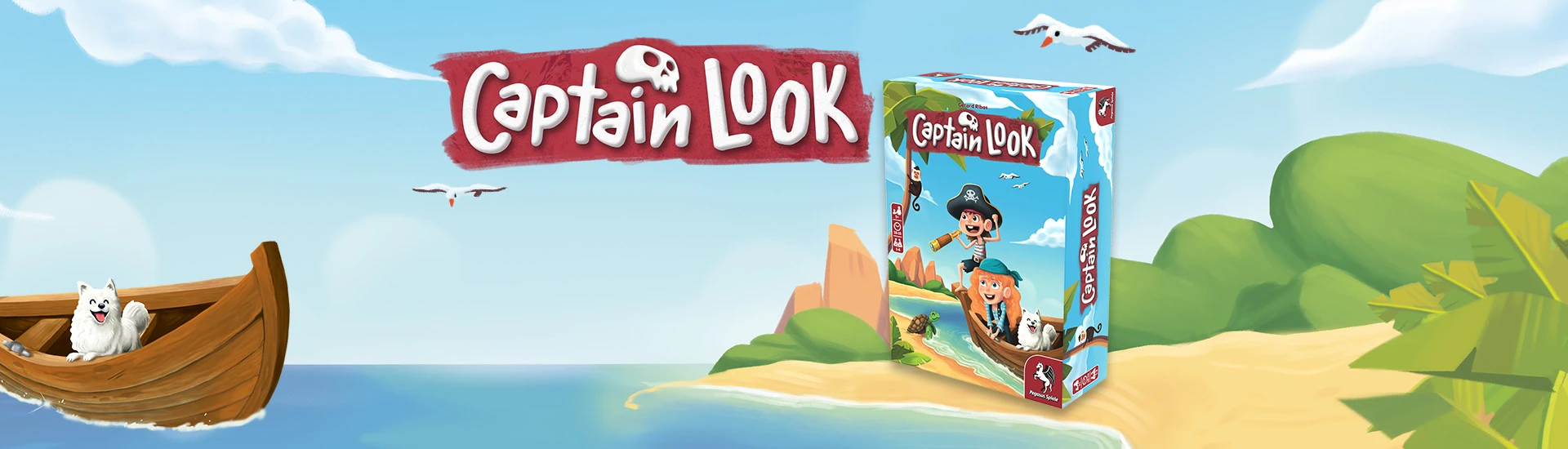 Captain Look board game Product image and illustrations