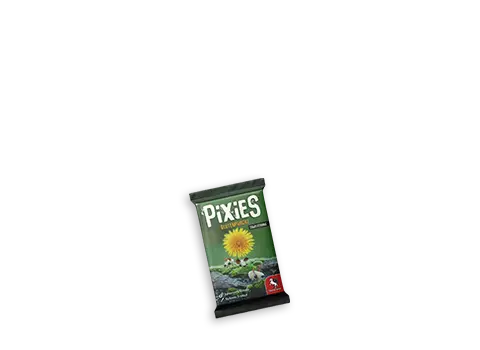 Produktgrafik der Erweiterung Blütenpracht für das Kartenspiel Pixies