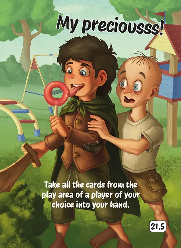 Card 21,5 of the Card Game DONE I AM