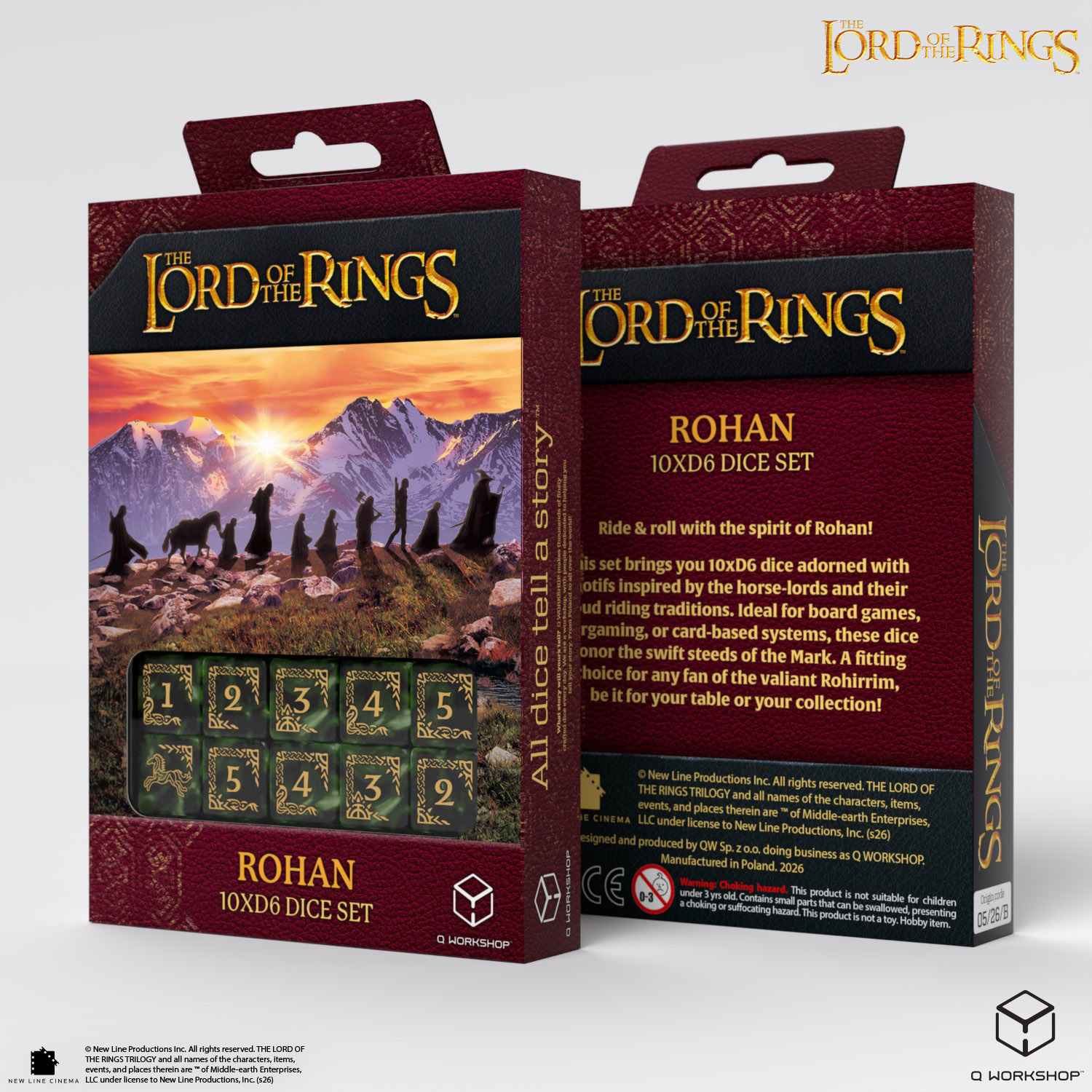 The Lord of the Rings: Rohan 10xD6 Dice Set