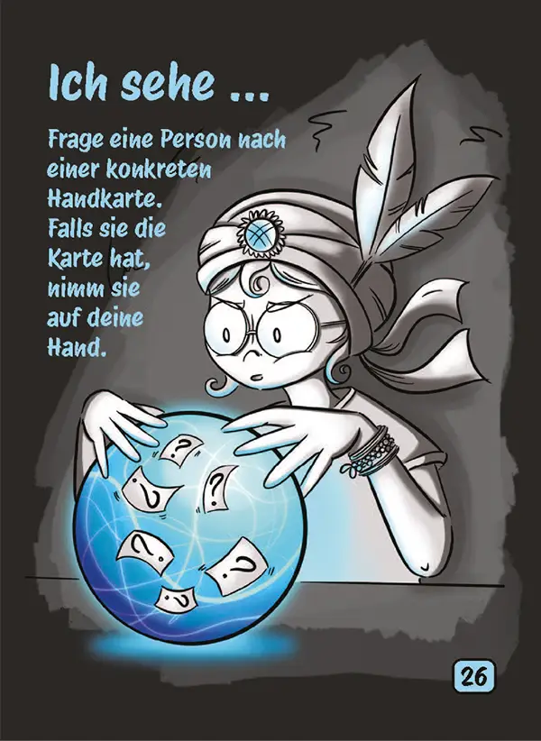 Karte 26 des Kartenspiels ICH HABE FERTIG