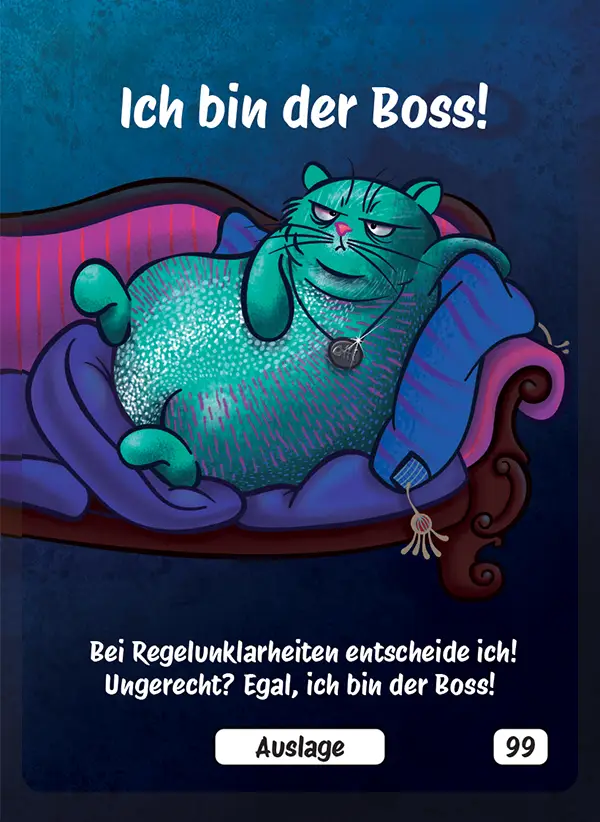 Karte 99 des Kartenspiels FERTIG ICH HABE