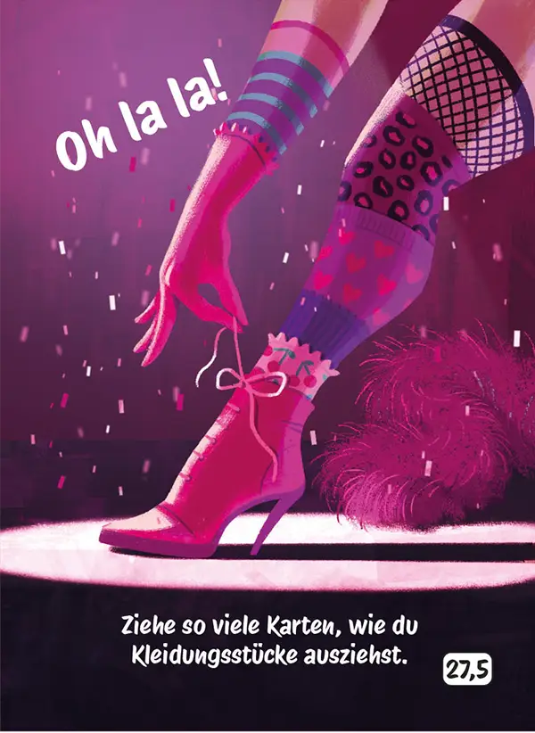 Karte 27,5 des Kartenspiels FERTIG ICH HABE