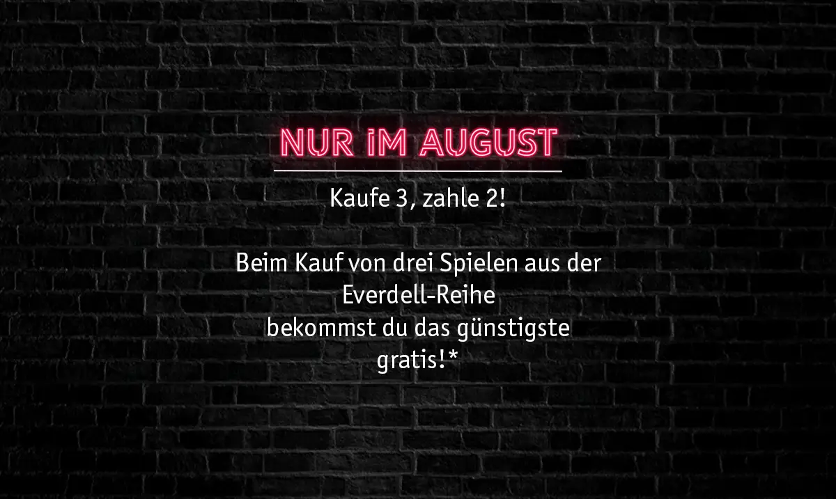 Rabattaktion im Pegasus Spiele Outlet-Store im August: Das günstigste Everdell-Spiel gratis beim Kauf von drei Titeln aus der Everdell-Reihe