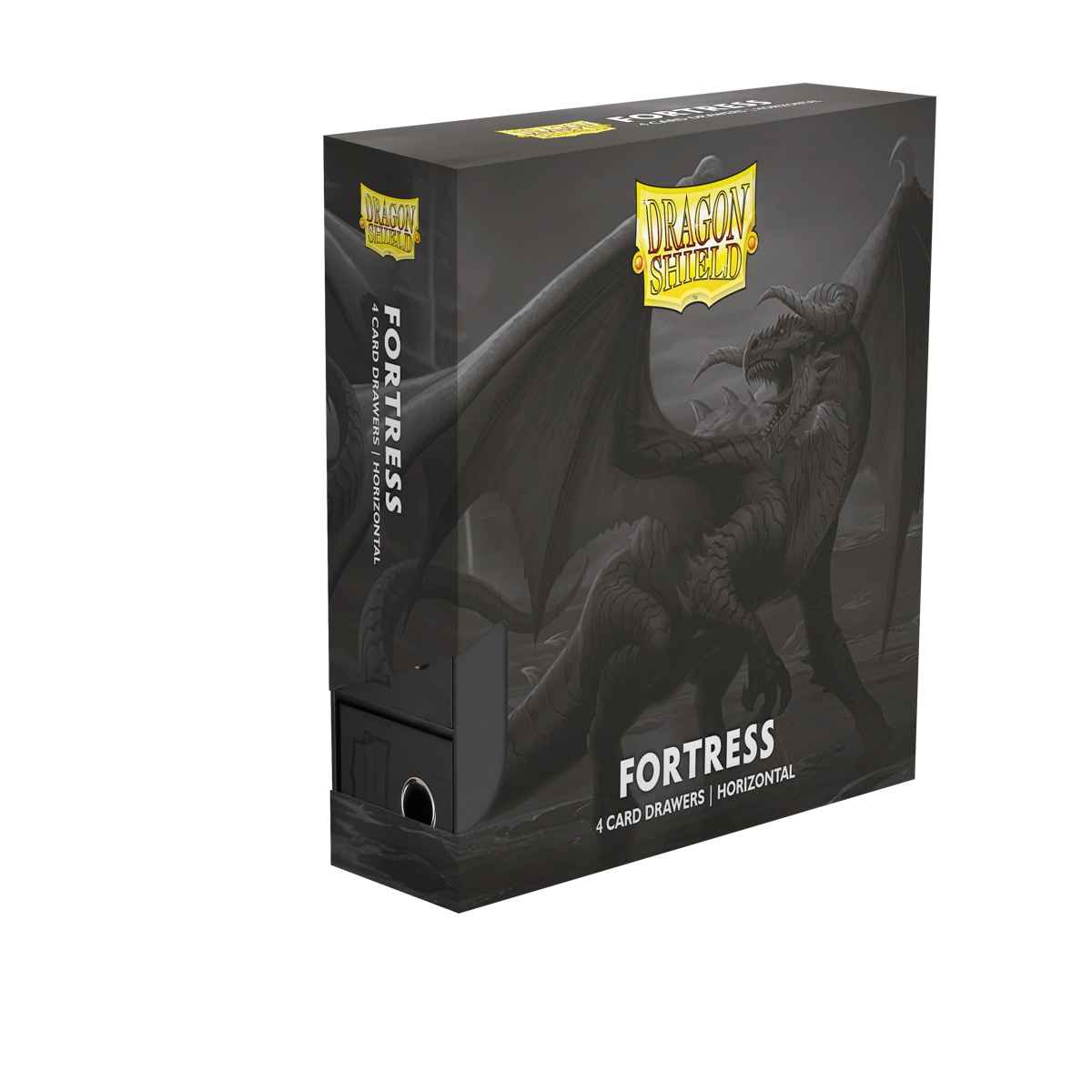 Dragon Shield: Fortress Card Drawers – 4 - Horizontal – Black