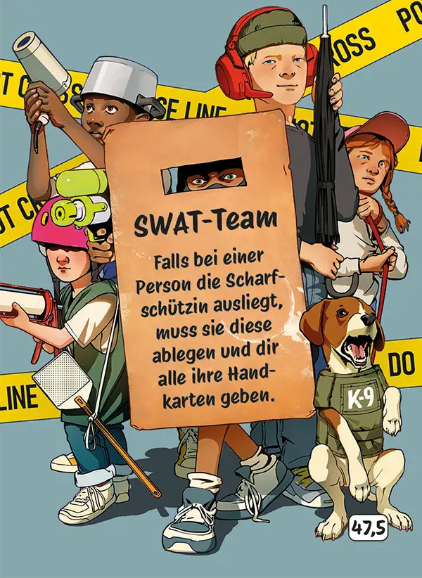 Karte 47,5 des Kartenspiels FERTIG ICH HABE