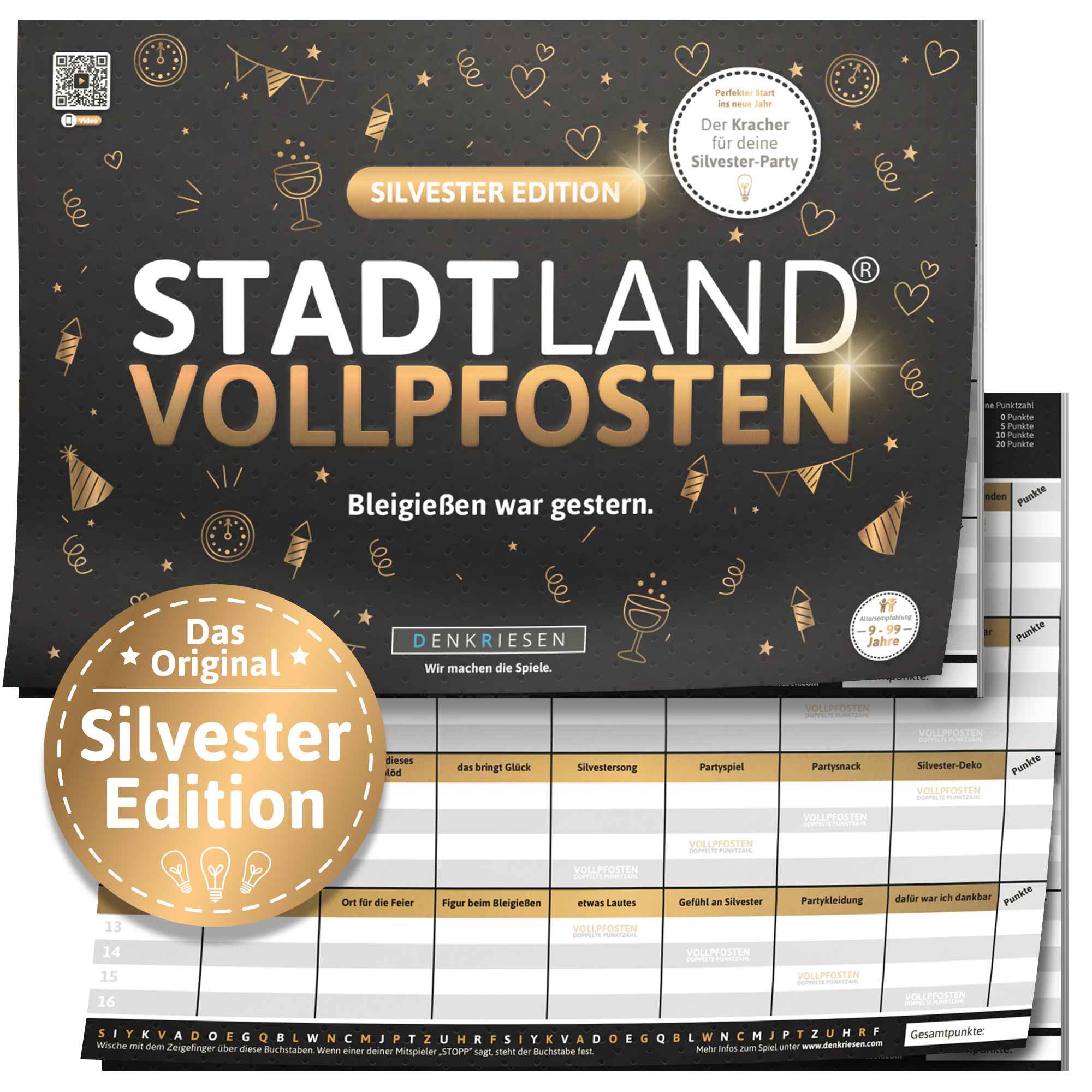 STADT LAND VOLLPFOSTEN – SILVESTER EDITION - "Bleigießen war gestern." - A4
