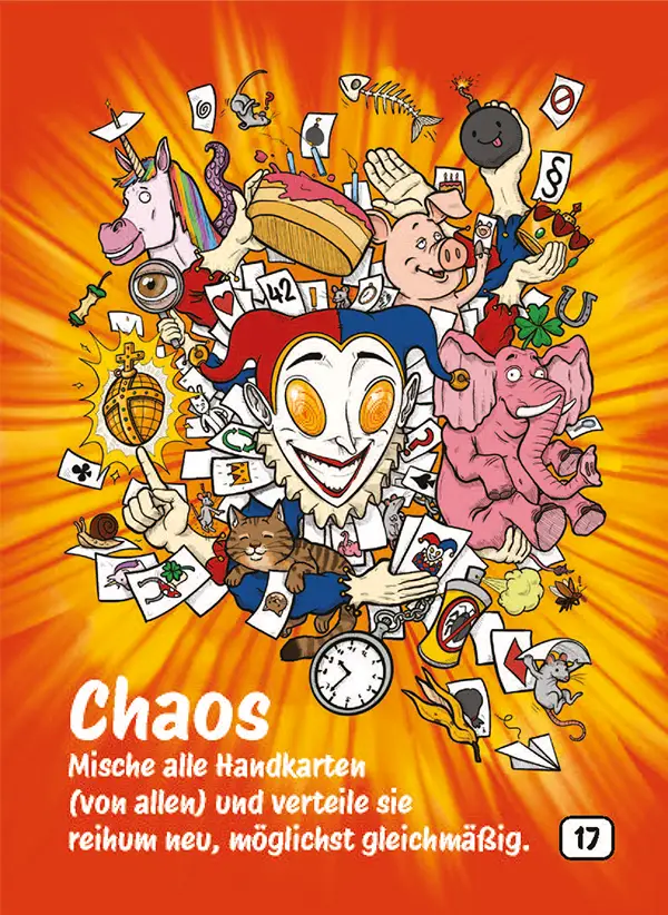 Karte 17 des Kartenspiels ICH HABE FERTIG