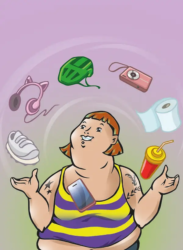 Illustrationen der Karte 14 des Kartenspiels ICH HABE FERTIG