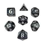 Würfelset Pearl XXL: Black (7)