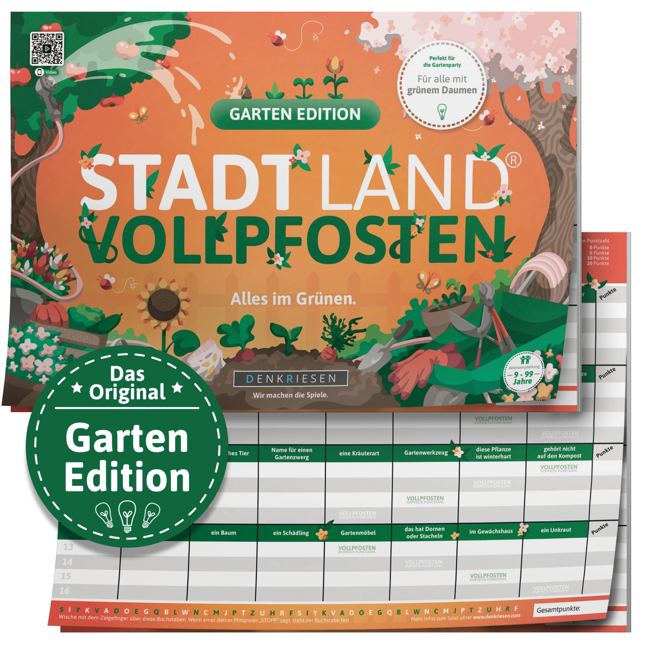 STADT LAND VOLLPFOSTEN – GARTEN EDITION - "Alles im Grünen."(DinA4-Format)