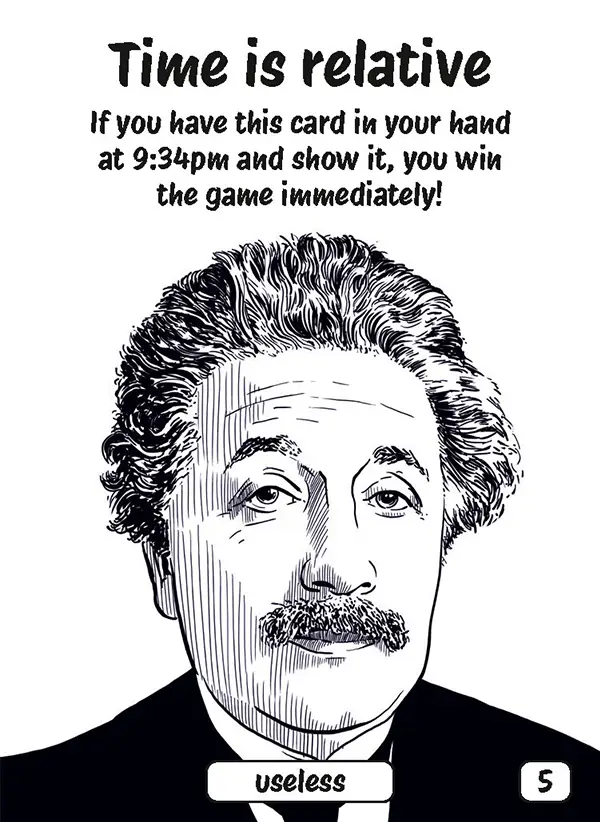 Card 5 of the Card Game I AM DONE