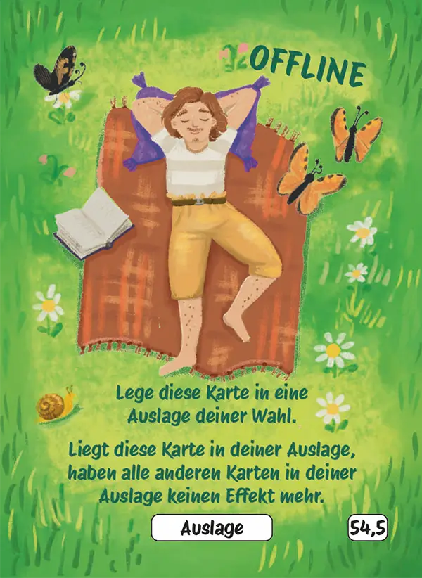 Karte 54,5 des Kartenspiels FERTIG ICH HABE