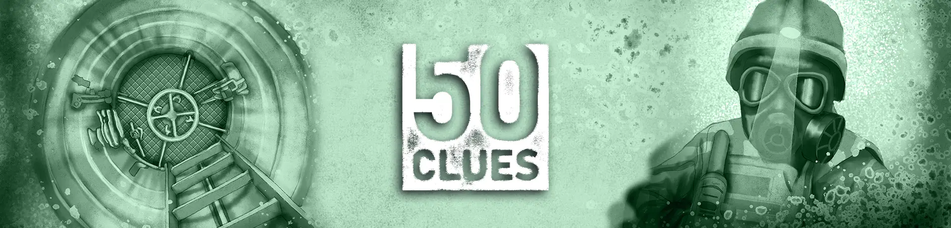 Grafik des Brettspiels 50 Clues